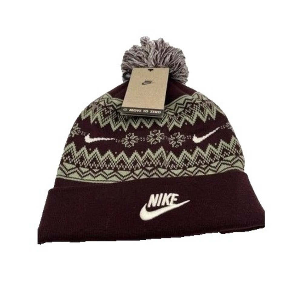 New Nike Unisex Men's Women's Peak Fair Isle‎ Beanie One Size
